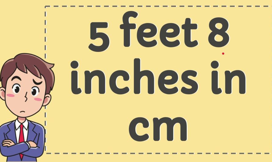 How Many Inches is 5′ 8″ – Explained.
